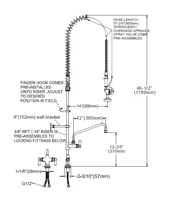 КОМЕРУКАЛЬНАЯ КУХНЯЯ ЛАПКА ПЕРЕКЛЮЧЕНИЯ СПРЕЙНАЯ АРМИЯ КОМПЛЕКТ БЛОК ДВОЙНОЙ