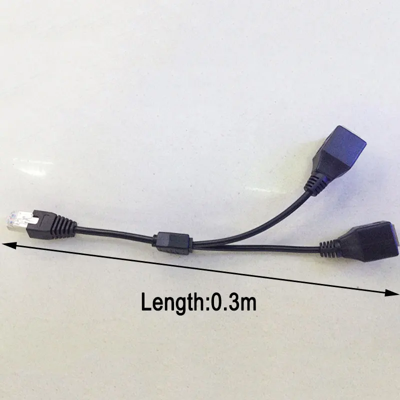 Новый RJ45 Male к двойному Female LAN 0 3 м разветвитель кабель-удлинитель для сети