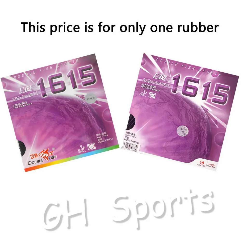 Двойная Рыба 1615 длинный Pips Out Настольный Теннис Пинг Понг резиновый с губкой|pingpong