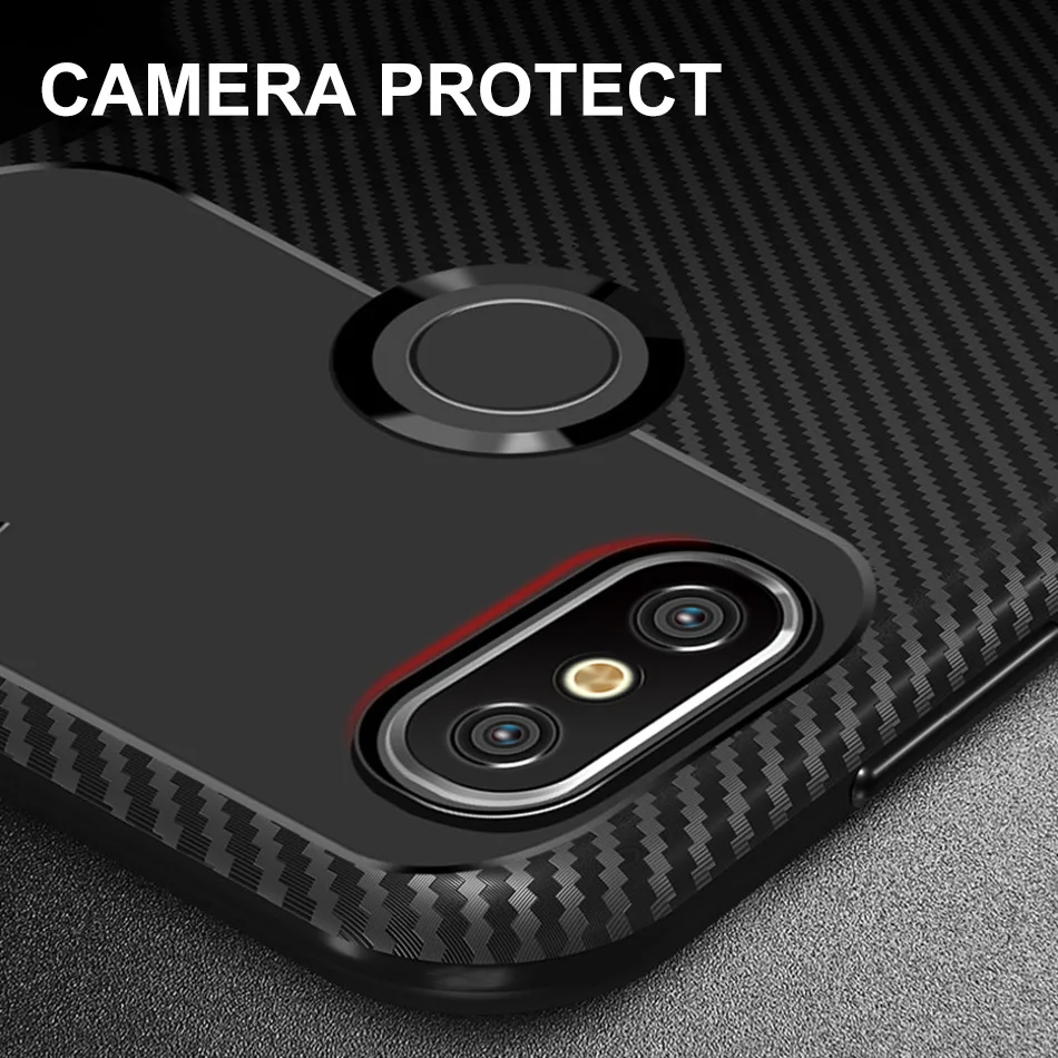 Чехол для Xiaomi Redmi Note 6 Pro 6A силиконовые чехлы из углеродного волокна мягкий чехол