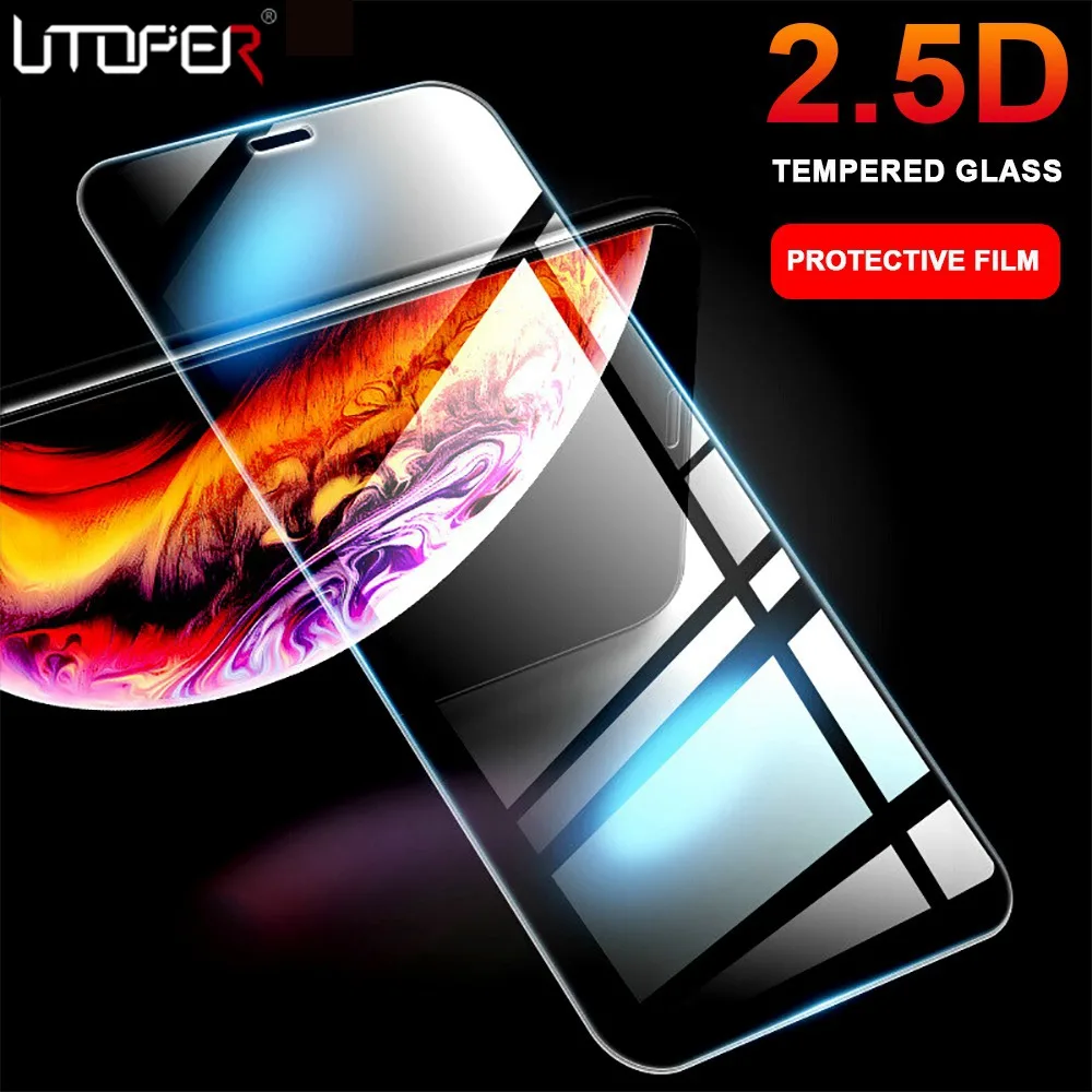 Закаленное стекло для iPhone XS MAX XR защита экрана полное покрытие Защитное 7 6 s Plus 5 SE 8