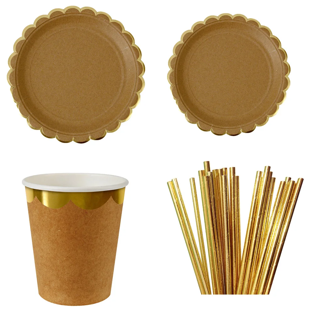 Бумажные обеденные тарелки ipalmay праздвечерние чашки питьевые аксессуары для