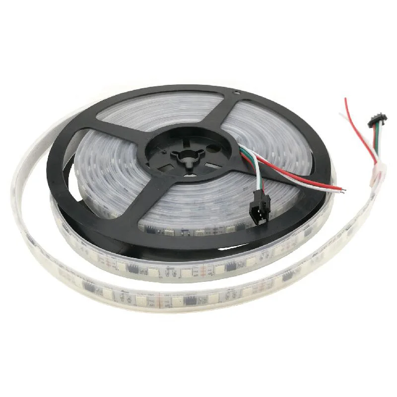 5050 WS2811 IC светодиодный RGB полоса 25 м 20 15 10 5 Гибкая лента + 14Key контроллер AC 110V 220V DC/DC 12V