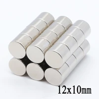 50pcs 12mmx10mm strong disc magnets 12x10 mm neodymium magnets 12 10mm art nouveau connection magnets ndfeb magnets