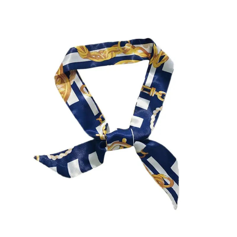 Модная женская маленькая тесемка шарф лента для волос сумка связанные ручки