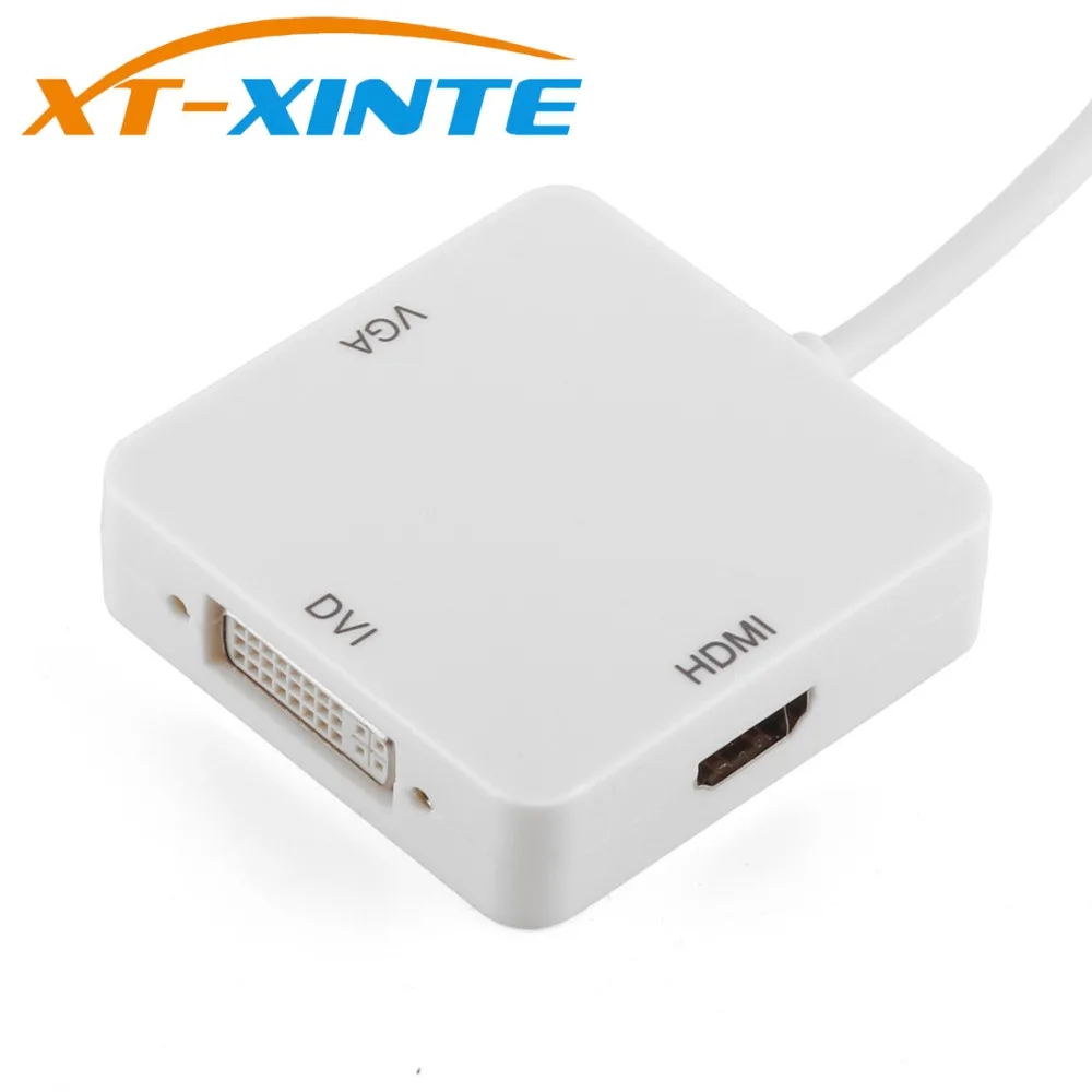 Mini 3 в 1 DP Thunderbolt to DVI D VGA HDMI адаптер кабель DisplayPort 20pin мужской порт Для iMac Mac Pro Air Book| |