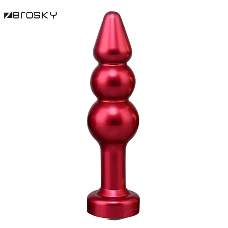 Анальная пробка из нержавеющей стали бусины 3 Шара бриллианты Мужская Массажная