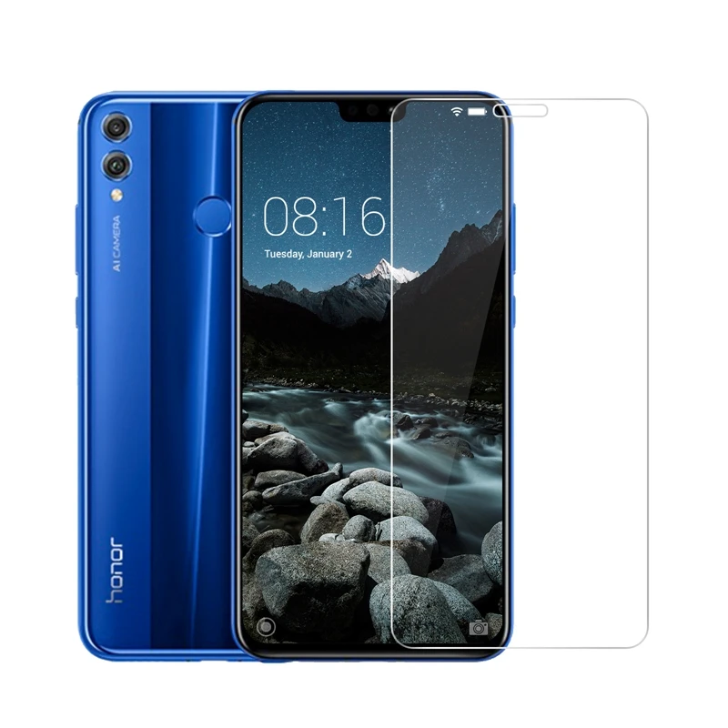 Защитное стекло для Huawei Honor 8X 2 шт. 9H прозрачное закаленное пленка|Защитные стёкла