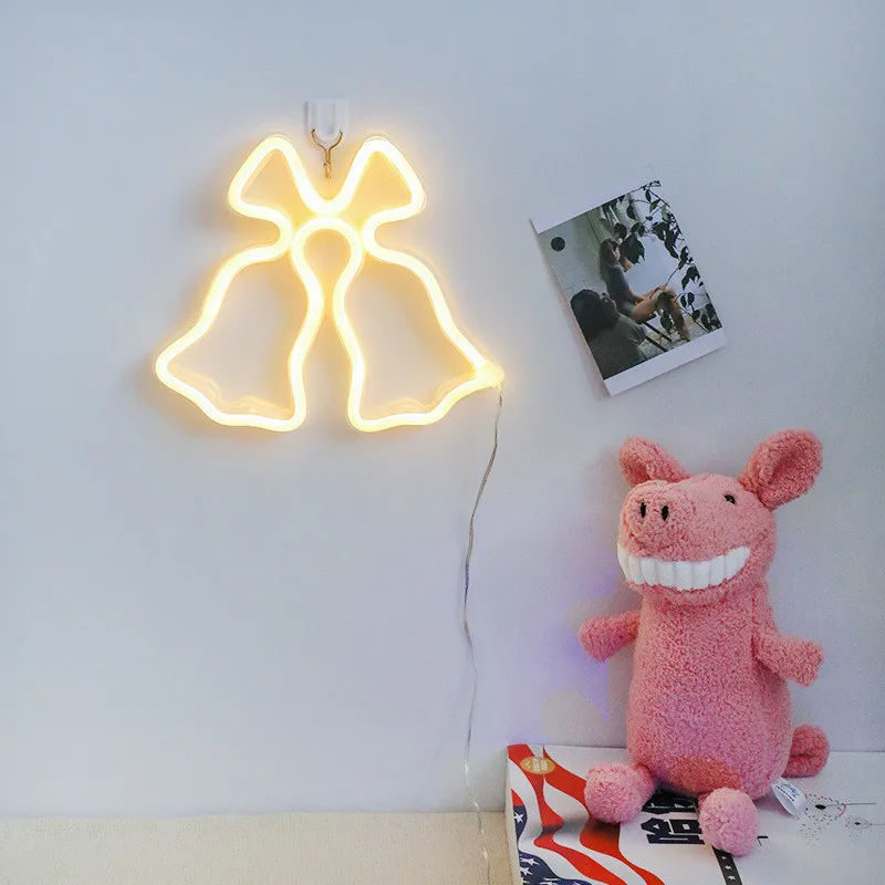 Неоновая светодиодсветодиодный вывеска в виде единорога Рождественский