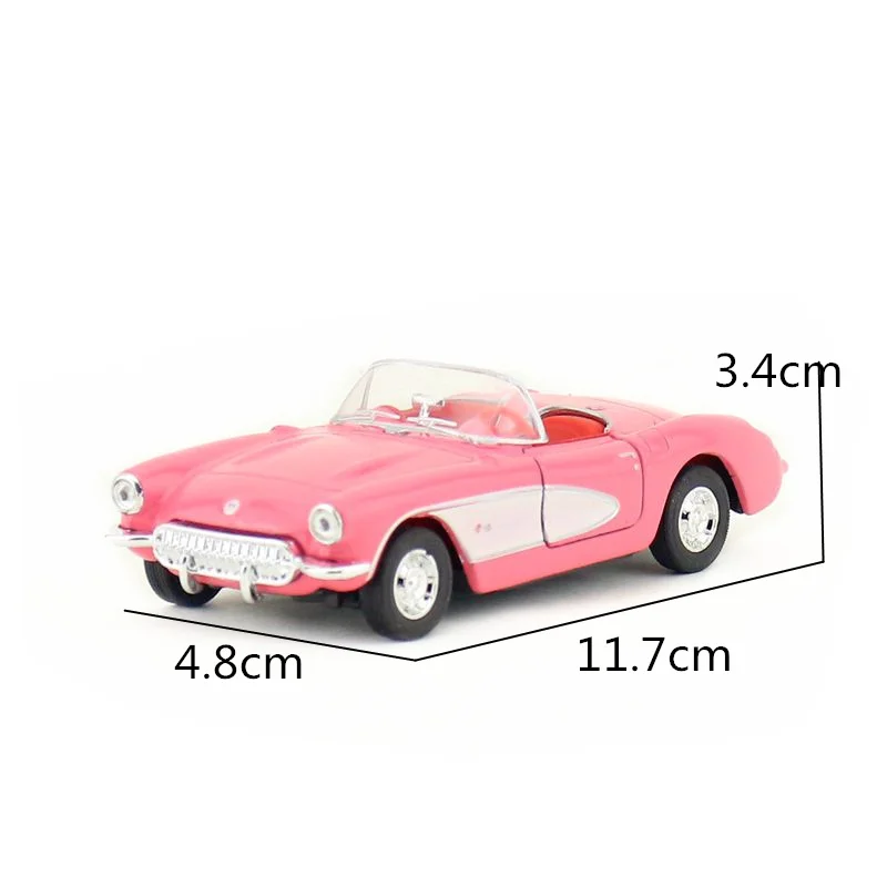 WELLY 1/36 масштаб Модель автомобиля игрушки 1957 Chevrolet Corvette литой металл модель
