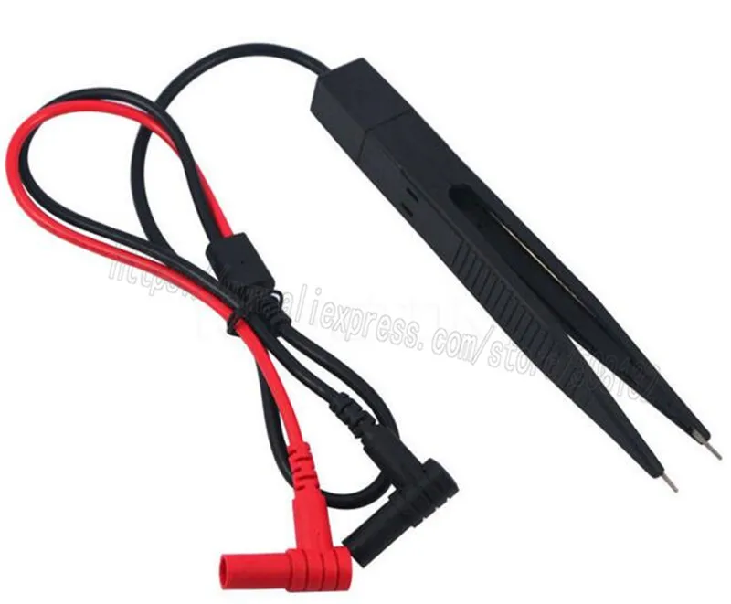 Пинцет для тестирования SMD провод с зажимом втулка вилкой типа банан 4 мм