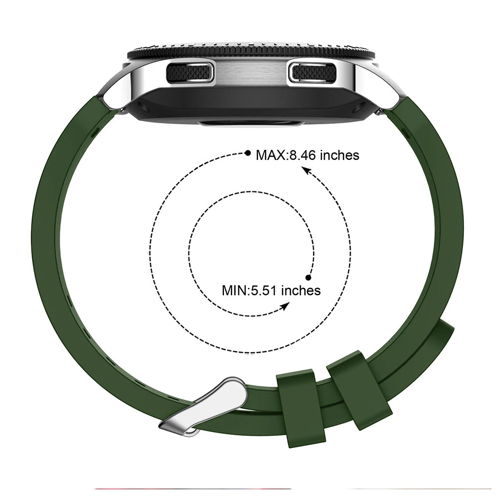Силиконовый спортивный ремешок на запястье для Samsung Galaxy Watch 46 мм ремешки часов 22