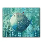 Раскрашивающие картины сделай сам, краски по номерам с набором картин подводного мира для взрослых, детей, украшения для гостиной