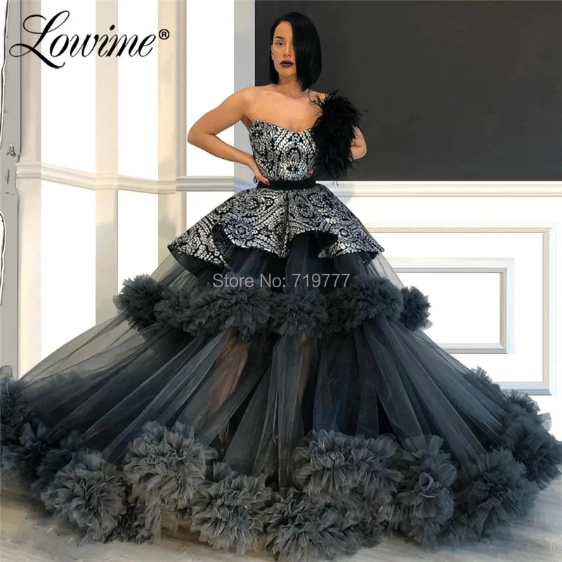 Черные вечерние платья модель 2019 женское платье для выпускного вечера исламское