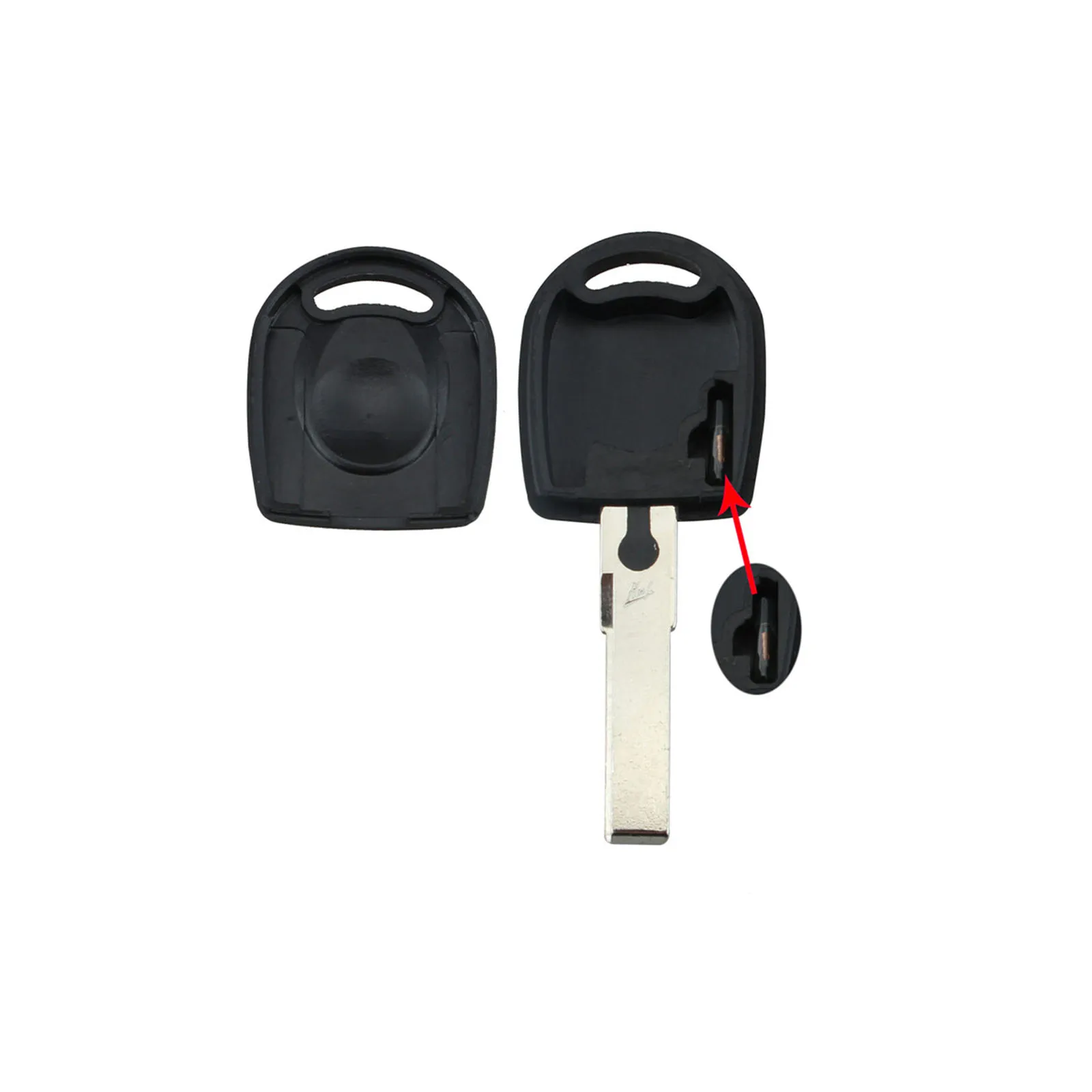 Yetaha HU66 Blade Replacement Car Key Case Shell With ID48 Chip For VW Volkswagen Passat Polo Quantum Golf Bora Beetle Fox | Автомобили и
