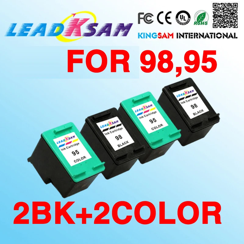 Картридж с чернилами 4х совместимый HP 98 95 hp Officejet K7100 K7103 K7108 H470 H470b H470wbt H470wf 100 L411a L411b