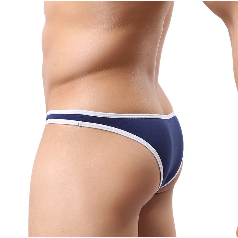 Трусы брифы мужские из модала пикантные облегающие бесшовные мини трусы модное