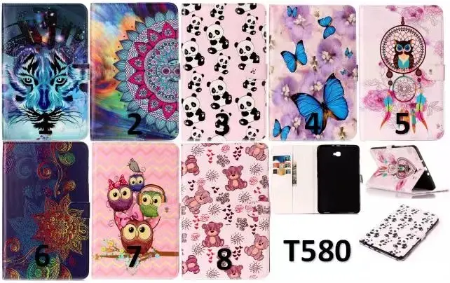 

2016 SM-T580 SM-T585 print cover for Samsung galaxy tab A 10 T580 T585 2016 10.1'' tablet cover case +pen