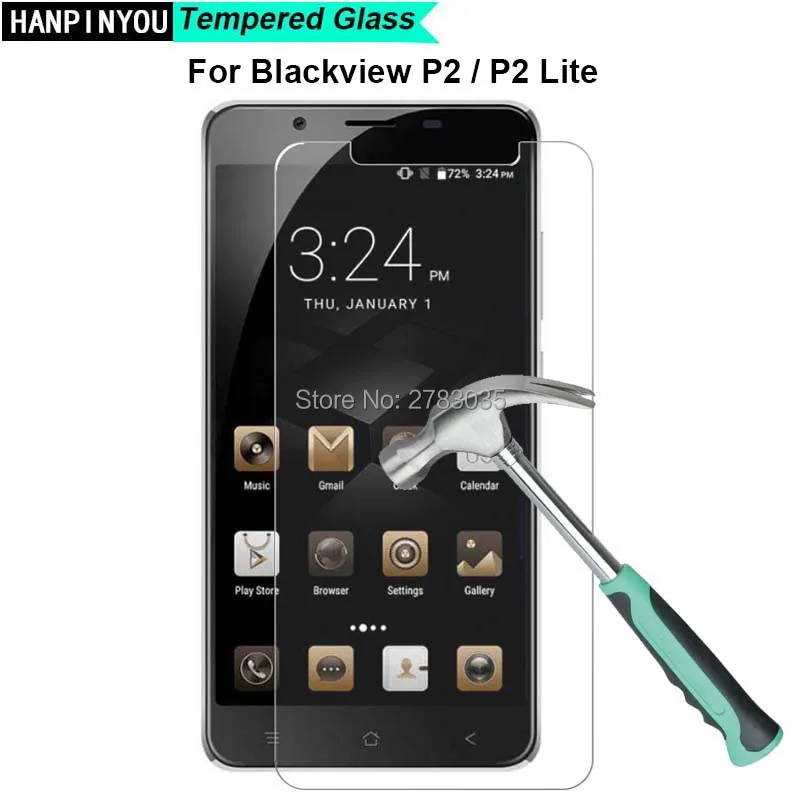Ультратонкое закаленное стекло для Blackview P2 / Lite 5 дюйма твердость 9H 2.5D защитная