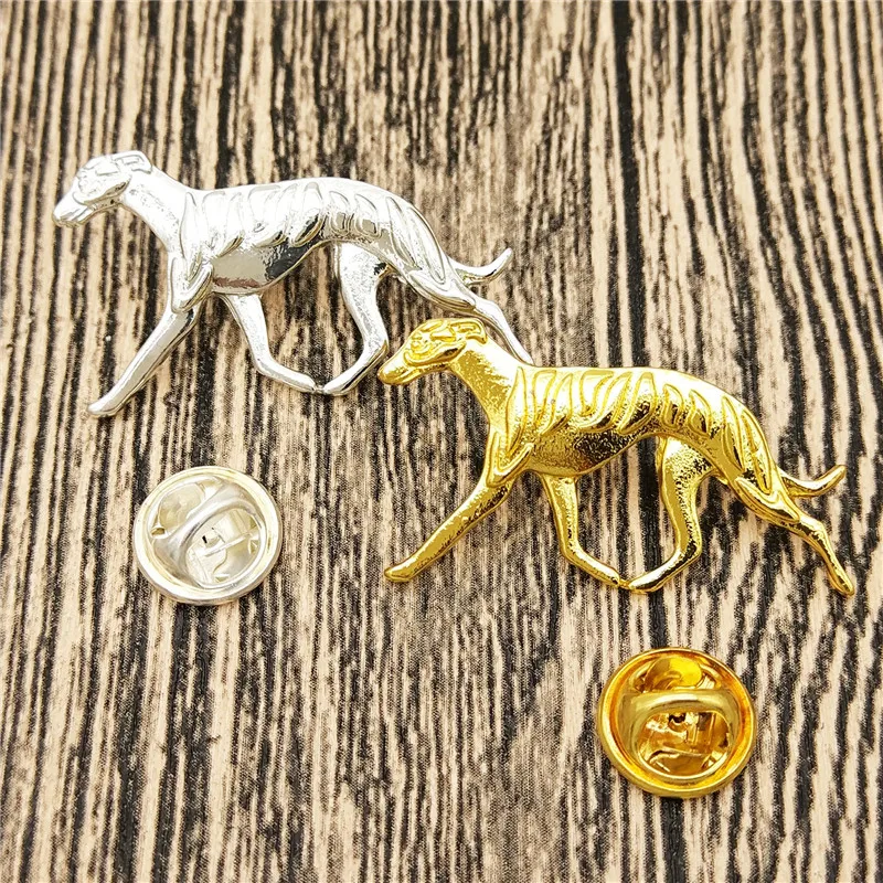 

LPHZQH Hot Wholesale Cute Trendy Whippet Dog Broches And Pins Collar Pin Jewelery Clothing Accessories Men's Gift