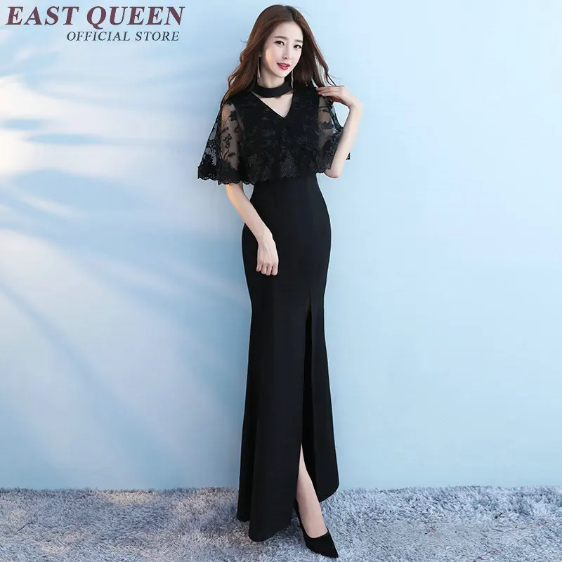 Женское платье qipao традиционное китайское с Боковым Разрезом китайский стиль