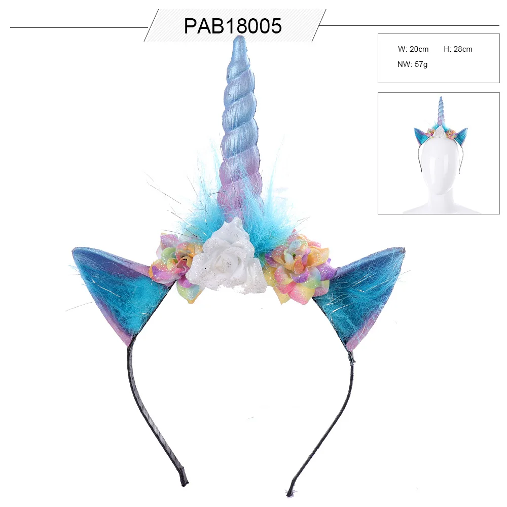 1 шт. декоративная Тиара для волос в виде единорога | Тематическая одежда и
