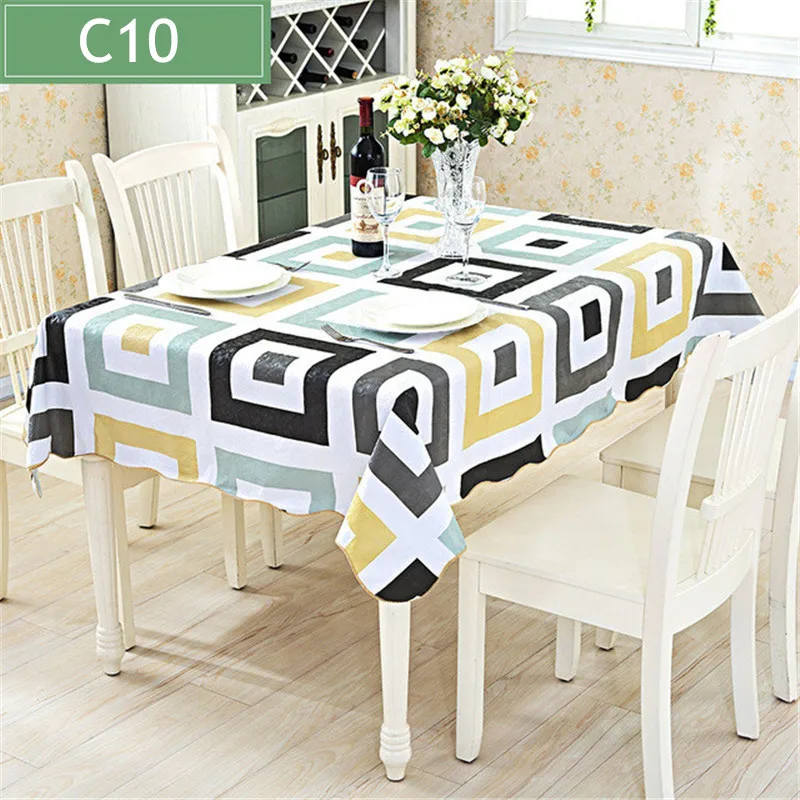 Пасторальная ПВХ водонепроницаемая скатерть для дома маслостойкая элегантная