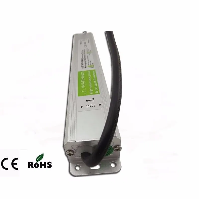 Электронный светодиодный трансформатор DC12V 50 Вт IP67 водонепроницаемое