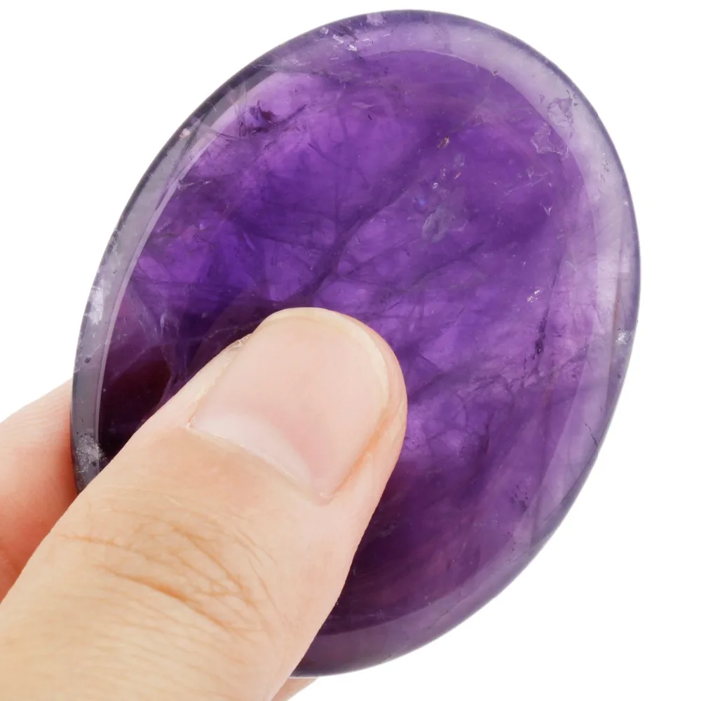 TUMBEELLUWA Thumb Worry Stone Healing Crystal Pocket Palm for Anxiety Stress Relieve Assorted Shaped Chakra Reiki | Украшения и