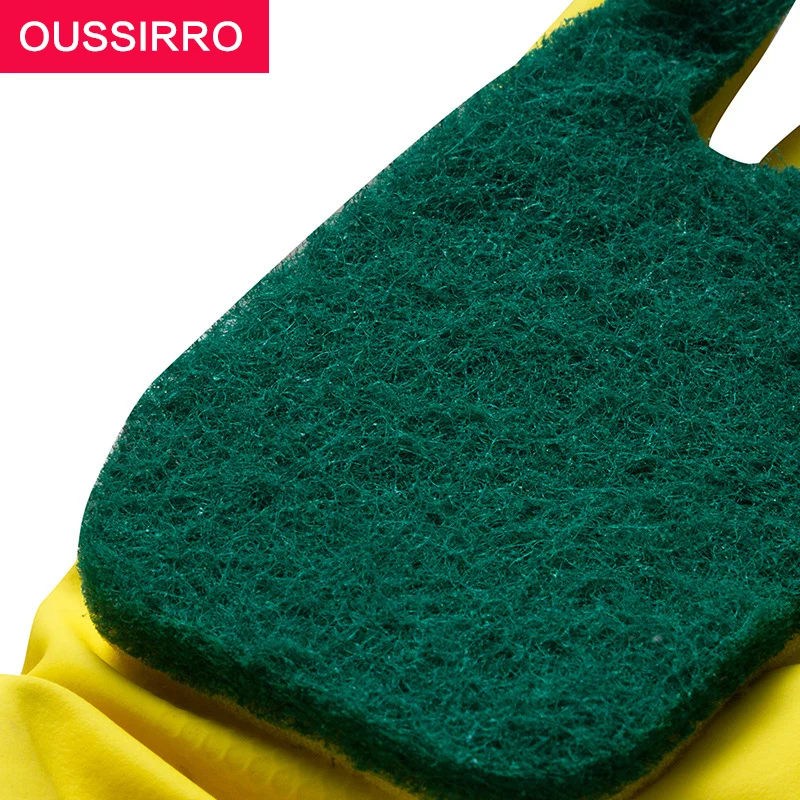 1pcs Happy Sale Rubber Latex Dish Washing Cleaning Long Gloves Household Kitchen Glove color random | Дом и сад