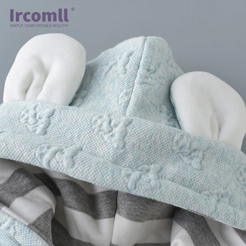 Ircomll детские комбинезоны для младенцев зимняя одежда с милым рисунком медведя