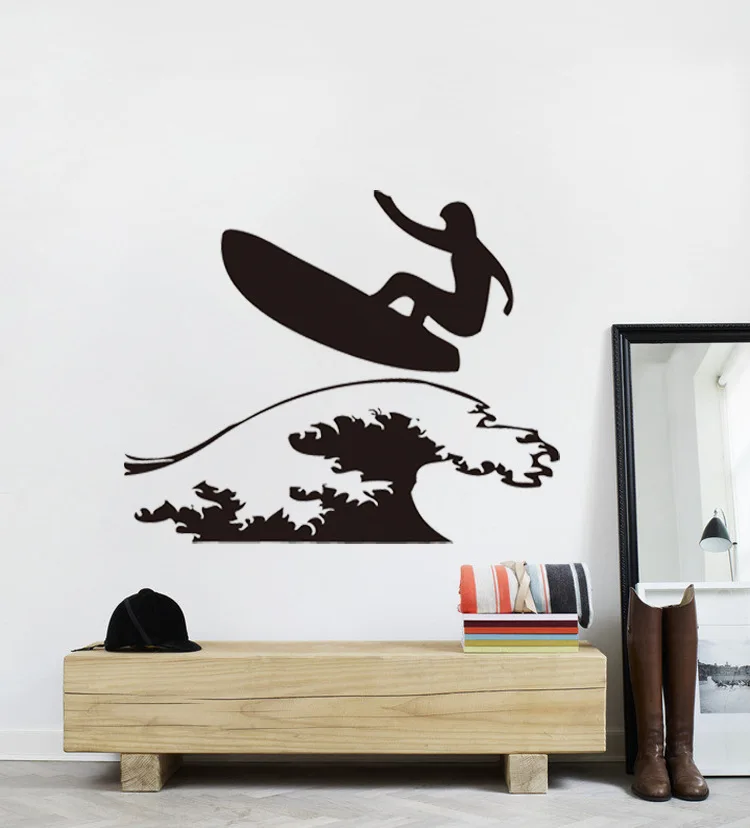 

Surfer surfboard Wall sticker Vinyl Decals home kids nursery room Art mural