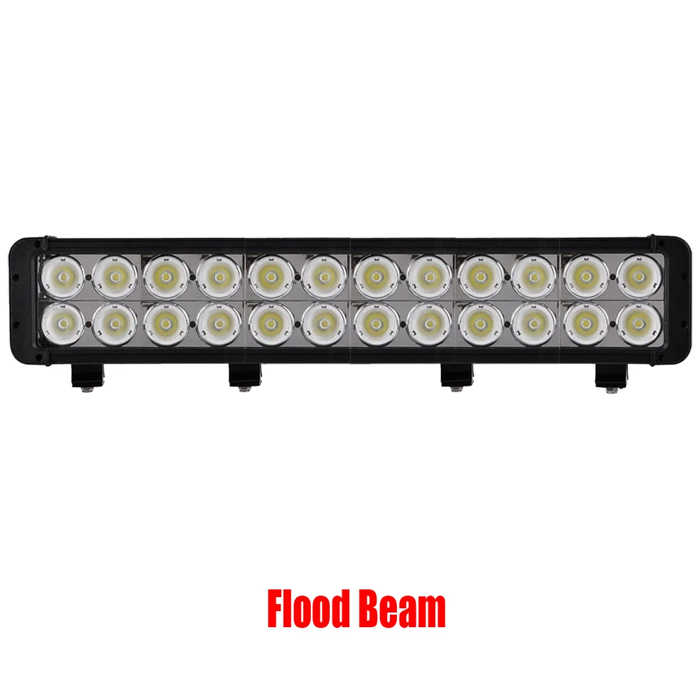 Flood Beam Супер яркий 240 Вт Светодиодный светильник 2" дюймовый комбинированный луч 12 в светодиодный рабочий светильник для внедорожников светодиодный светильник s для грузовика автомобиля 4x4 SUV ATV x1pc - Цвет: Flood Beam