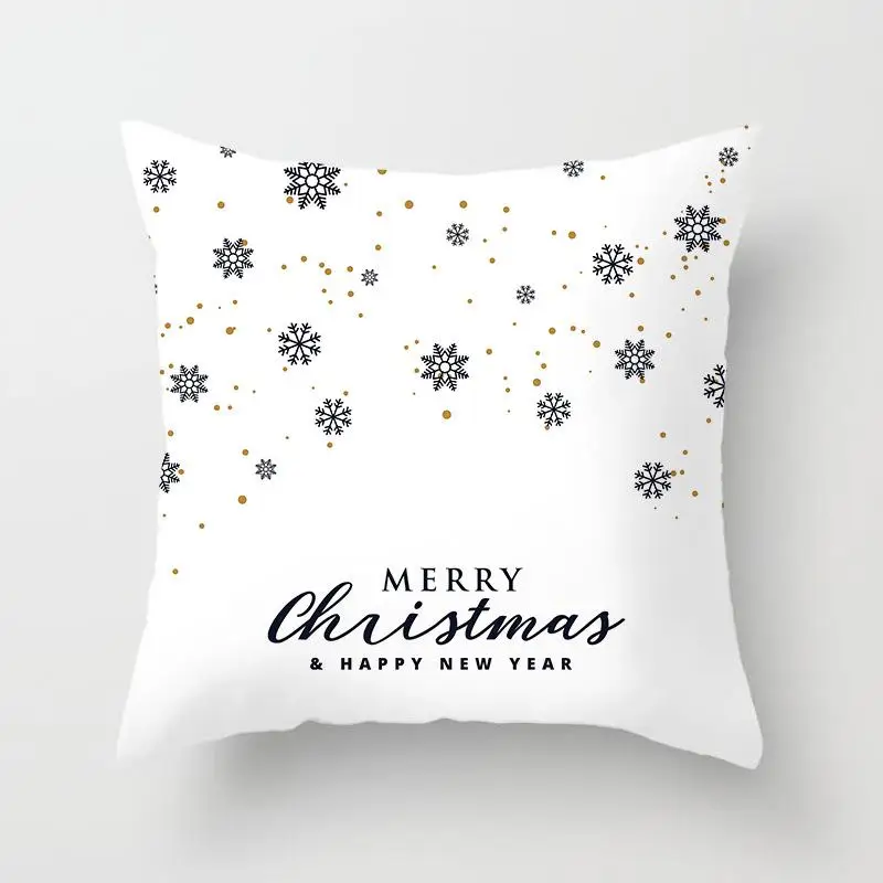 Полиэфирное волокно Let It Snow Xmas style чехол для подушки с Рождеством Санта Клаус домашний декоративный чехол на подушки - Цвет: 14