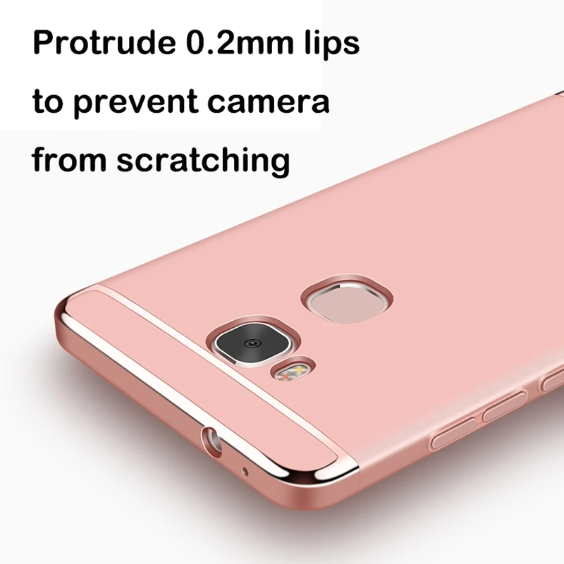Luxury 3 in 1 Phone Case For Huawei Honor 5X 360 Degree Protect Hard Back Cover Ultra Thin Slim 5 X Women | Мобильные телефоны и