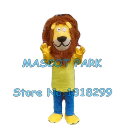 

lion mascot costume with plush hair custom adult size cartoon character cosply carnival costume 3341