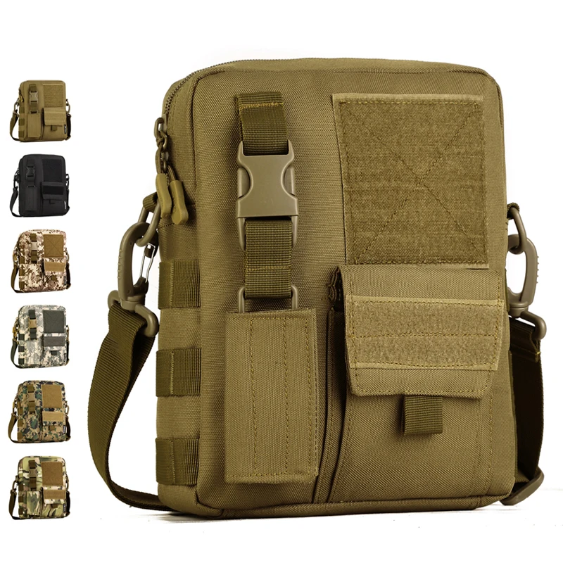 

High Quality Men Durable Nylon Riding Travel Messenger Shoulder Bag Designer Military Assault Molle CrossBody Pack New