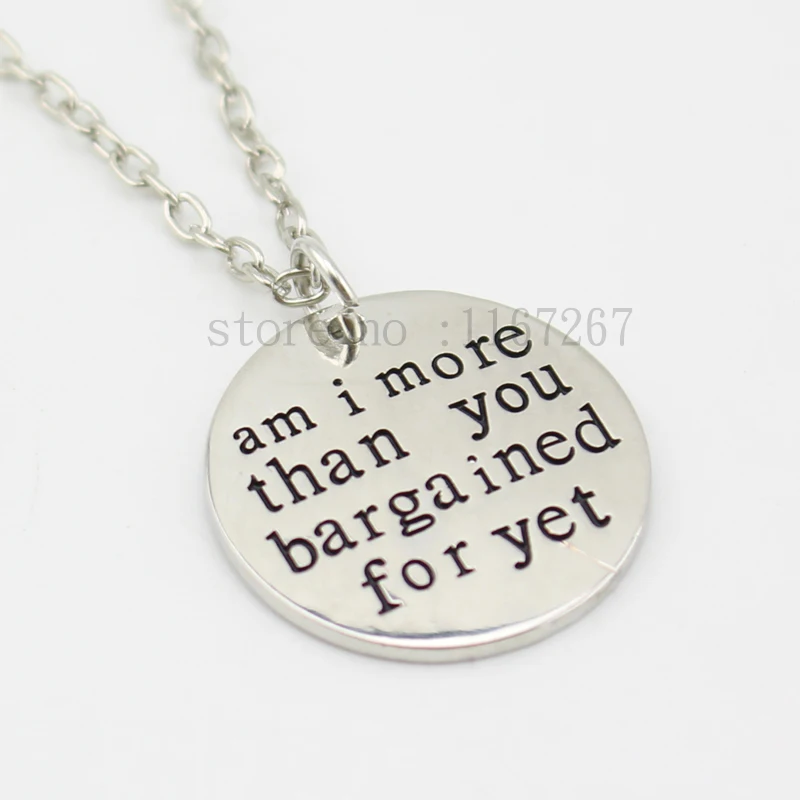 Коллекция 2015 года ожерелье с подвеской из серебра я больше чем вы | Украшения и