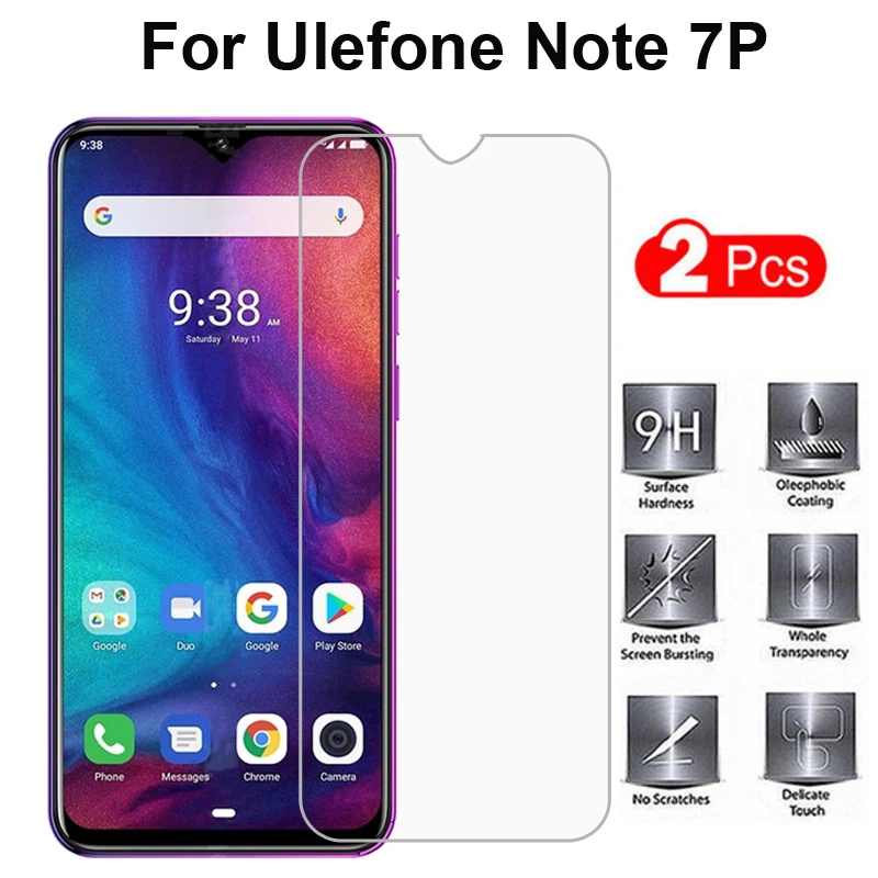 2 шт. закаленное стекло Ulefone Note 7P защита экрана телефона Защитная пленка для