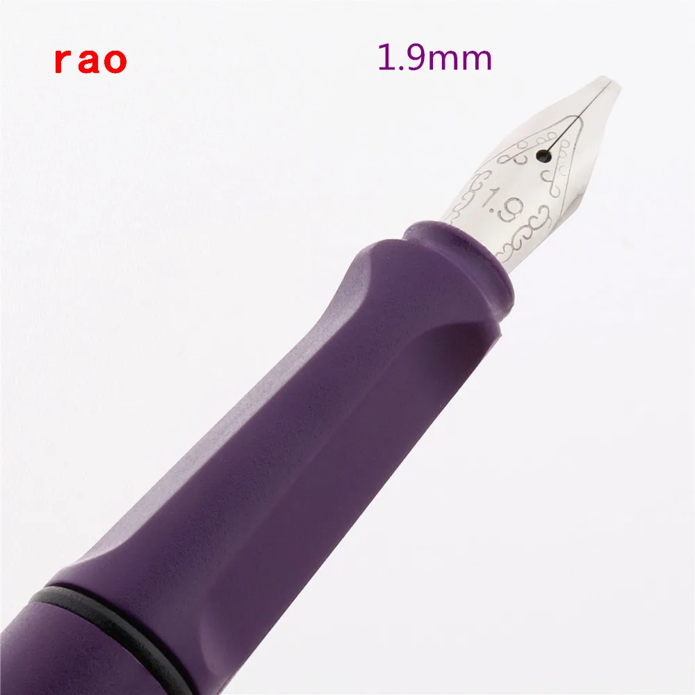 1.9mm Высокое качество 997 фиолетовый 0,38/0,5/0,7/1,1/1,5/1,9/2,5/2,9 мм перо для каллиграфии школьная студенческим пакетом office авторучка канцелярских принадлежностей - Цвет: 1.9mm