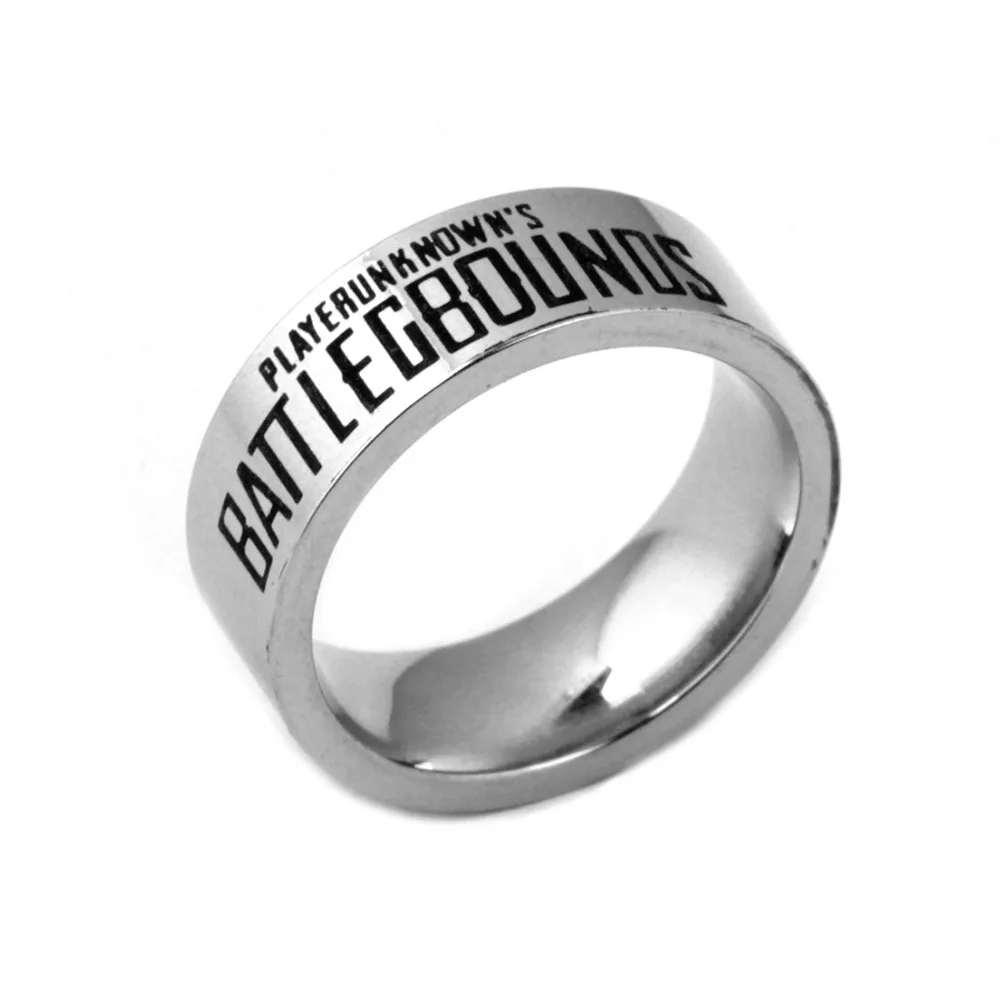 STG Game Playerunknown's Battlegrounds Stainless Steel Finger Ring PUBG WINNER Letter Design Chicken Dinner Charms Gift ring | Украшения