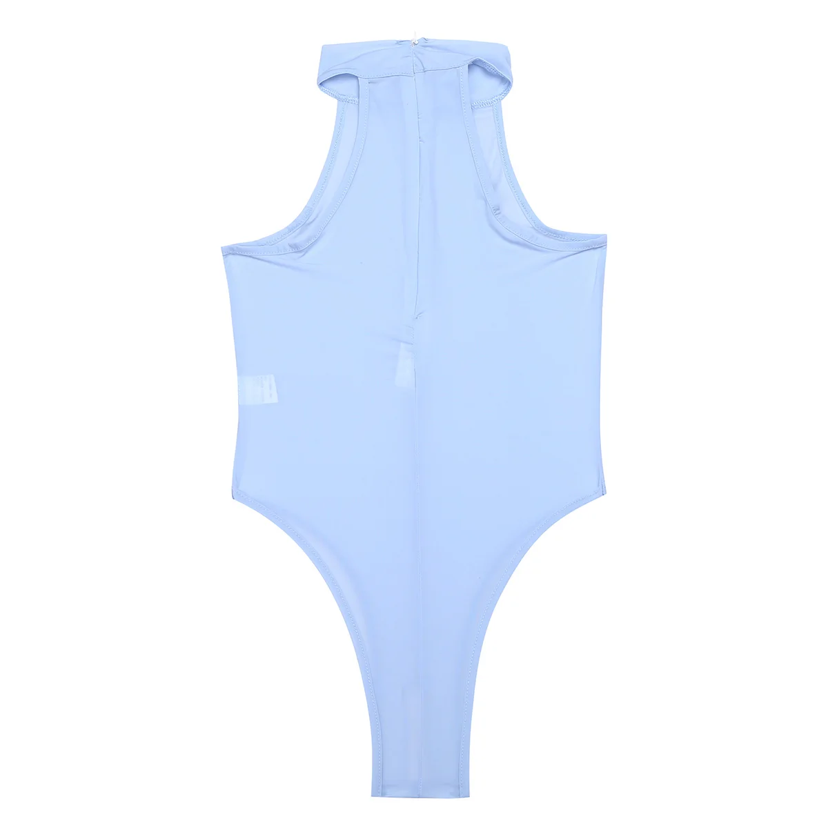 Light Blue Iiniim, женское нижнее белье, сексуальное, боди, прозрачный, прозрачное, открытая ягодица, с высоким вырезом, стринги, трико, боди, комбинезон - Цвет: Light Blue