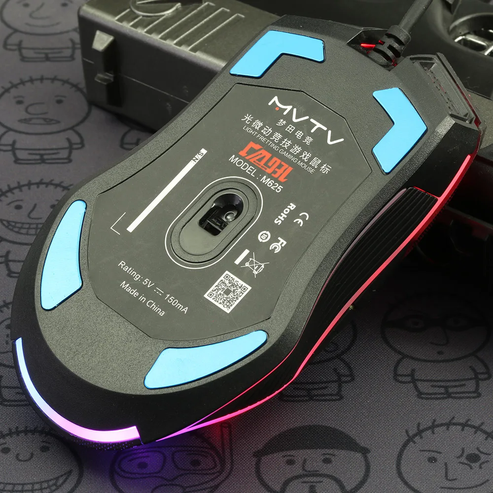 Mvtv M625 Проводная игровая клавиатура Mouse750/1250/1750/2500/4000/8000 Точек на дюйм регулируемый