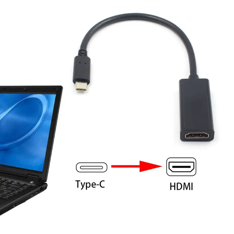 1 шт. usb type C к HDMI адаптер USB 3,1(USB-C) к HDMI адаптер конвертер «Папа-мама» адаптер для MacBook2016/huawei Matebook