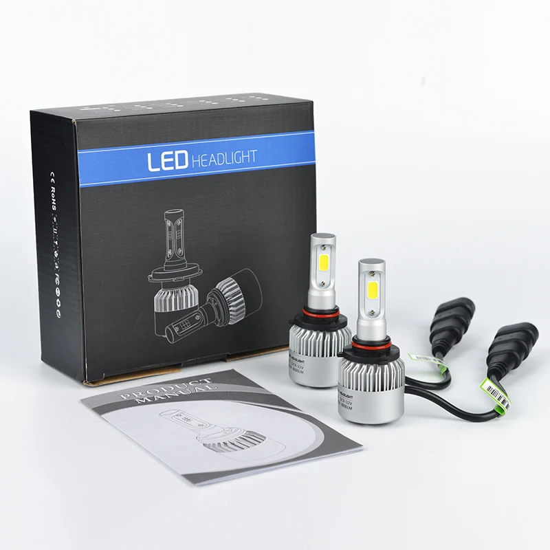 LDDCZENGHUITEC светодиодные лампы для автомобильных фар H4/H7/H11/H13/9005/9006(Подол короче спереди и длиннее сзади) фары дальнего и ближнего света светодиодный фары 8000LM 6500 к авто светодиодный фары 12v