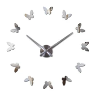 new diy wall clock acrylic clocks quartz watch reloj de pared living room modern 3d mirror stickers horloge home klok