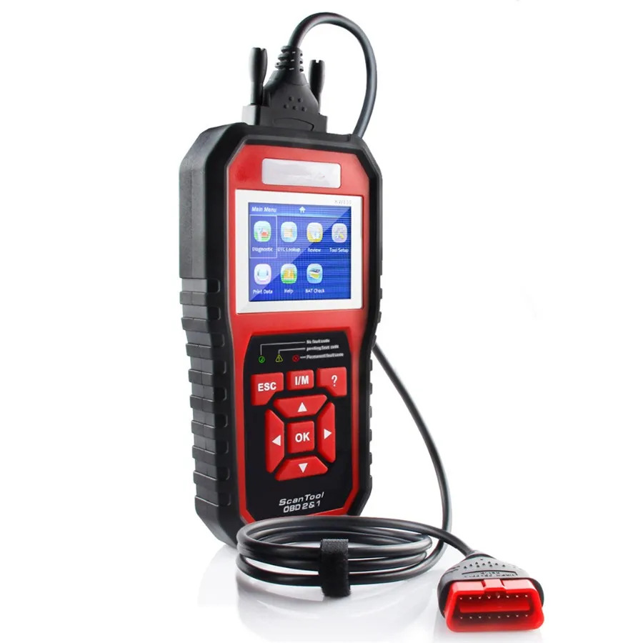 Диагностический сканер KW850 OBD2 автоматический autel AL519 диагностический инструмент 8