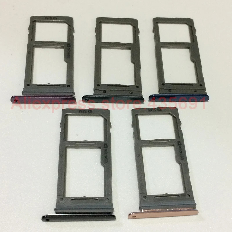 1pcs with Tracking number Original Single Nano Sim Card Holder Slot & Micro SD Tray Socket for Samsung Galaxy S9 Plus | Мобильные