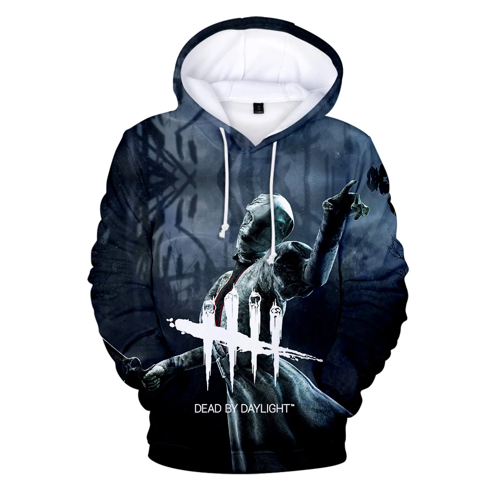 Мужская толстовка с капюшоном принтом Dead by Daylight толстовки для мальчиков уличная