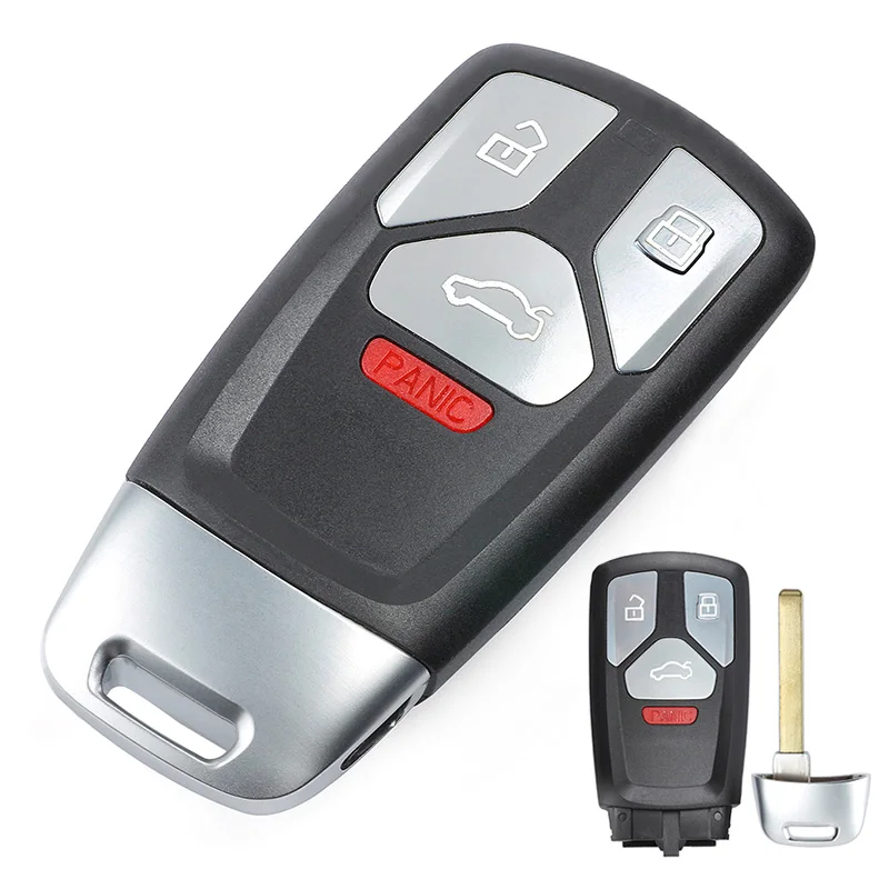KEYECU 315/ 434 МГц 8S0 959 754 AL / 4M0 AK /AQ /AF без ключа с 4 кнопками для Audi A4 A5 Quattro Q7 TT|Ключ от